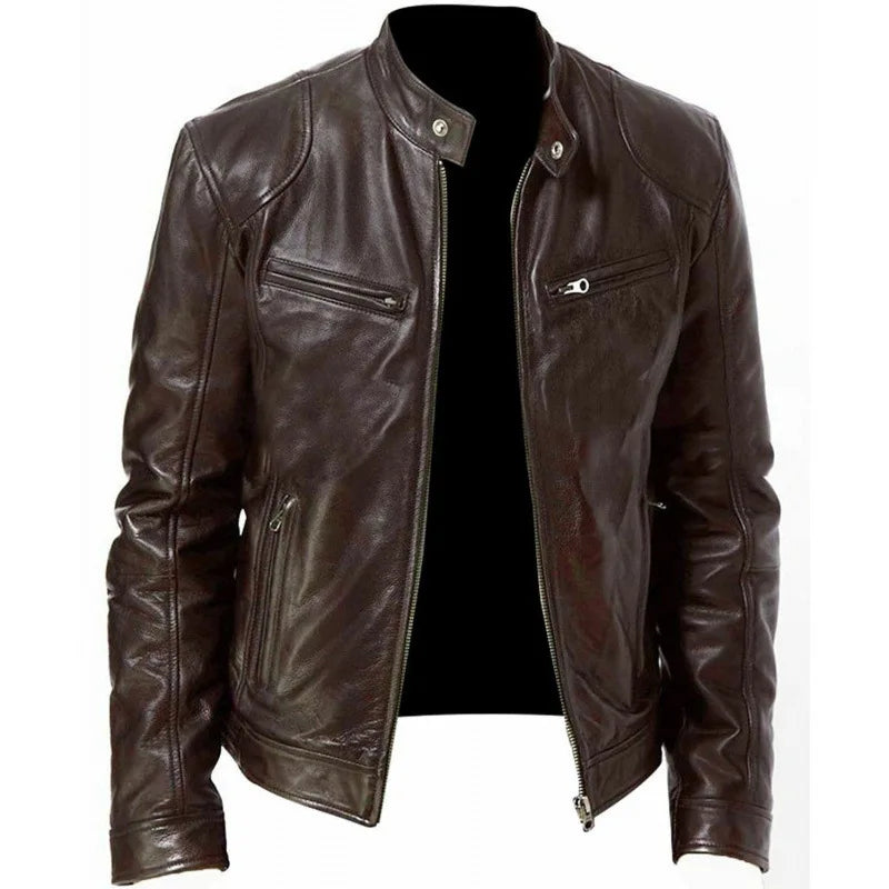 Knox | Veste en cuir de moto pour hommes Punk