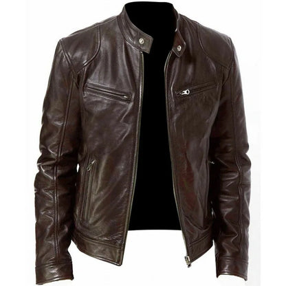 Knox | Veste en cuir de moto pour hommes Punk