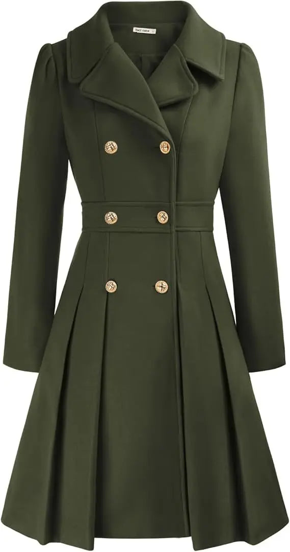 Mirena | Manteau A-ligne épais avec poches