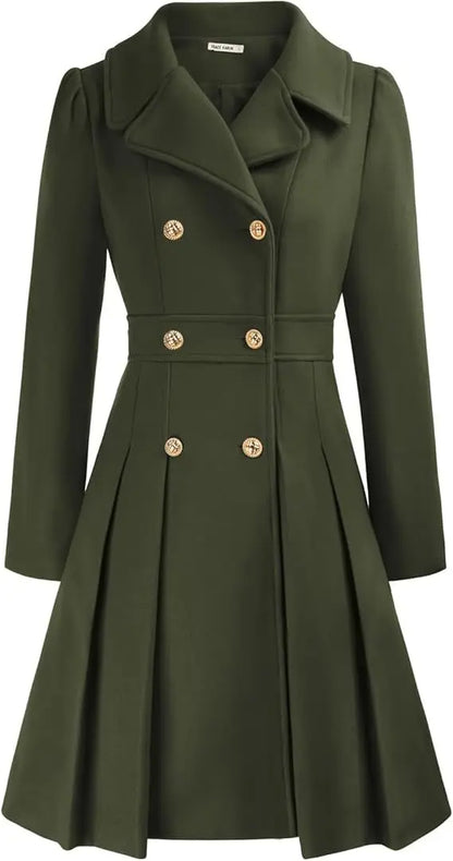 Mirena | Manteau A-ligne épais avec poches