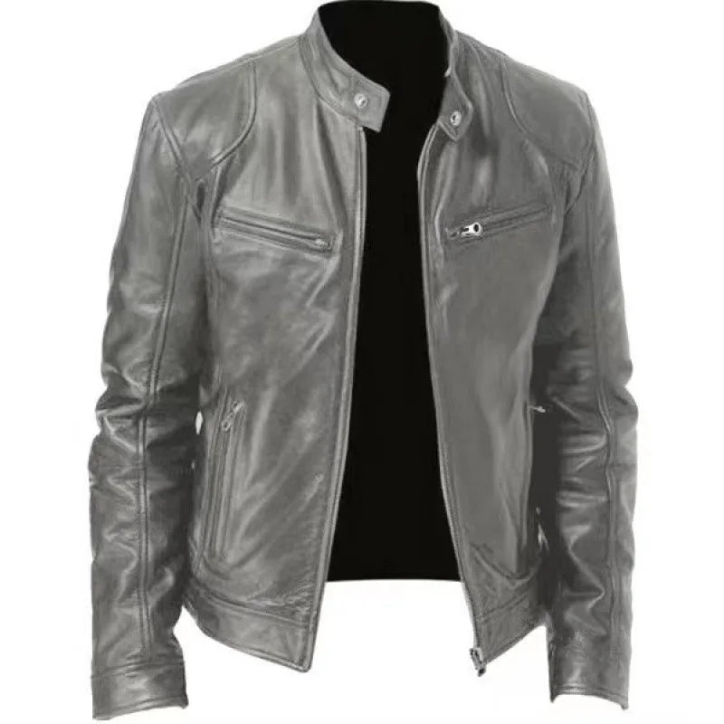 Knox | Veste en cuir de moto pour hommes Punk