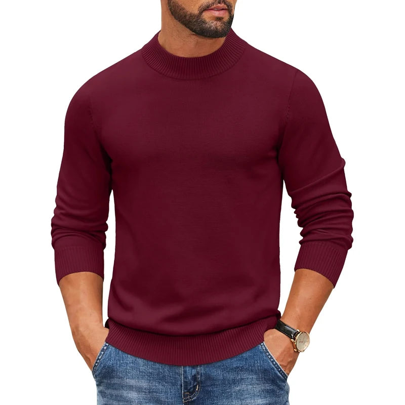 Louis | Pull en tricot côtelé à col roulé pour homme
