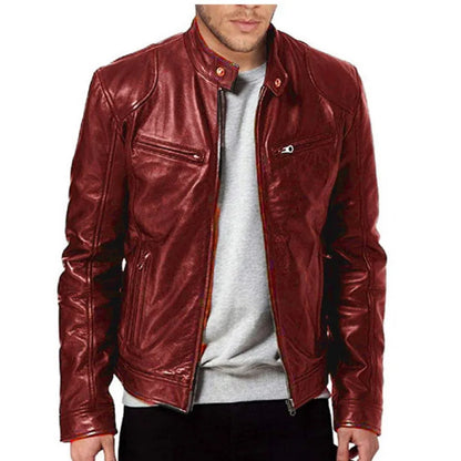 Knox | Veste en cuir de moto pour hommes Punk
