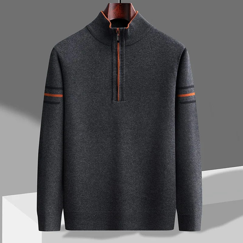 Caden | Pull en jacquard tricoté à blocs de couleurs pour hommes coréen