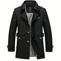 Kingston | Manteau Trench pour Homme, Style Affaires Décontracté, Veste Coupe-Vent