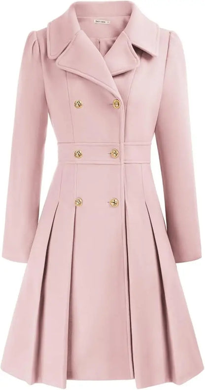 Mirena | Manteau A-ligne épais avec poches