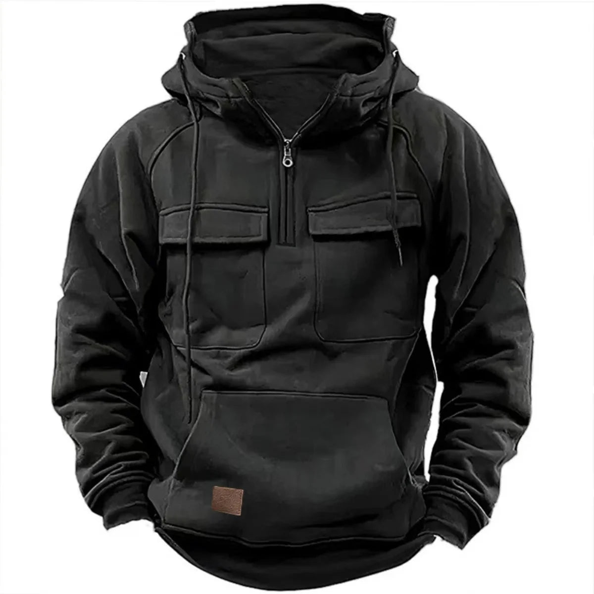 Malakai | Sweat à capuche pour homme monochrome décontracté