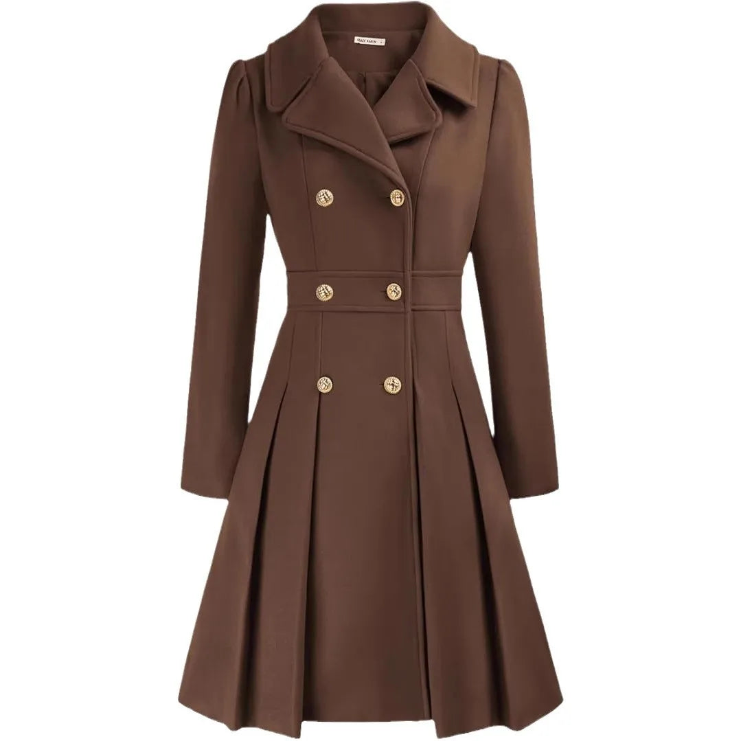 Mirena | Manteau A-ligne épais avec poches
