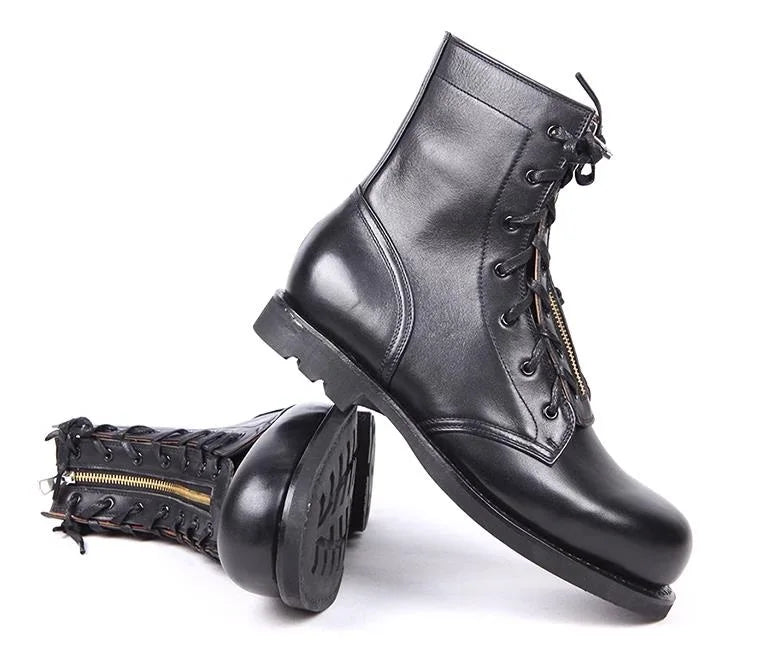 Tabitha | Bottes de vol style vintage en cuir pleine fleur