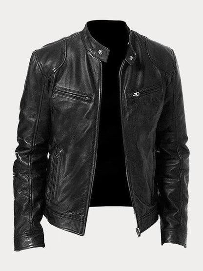 Chiron | Veste en cuir décontractée