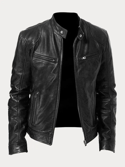 Chiron | Veste en cuir décontractée