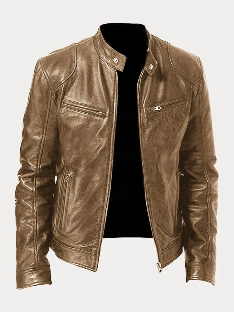 Chiron | Veste en cuir décontractée