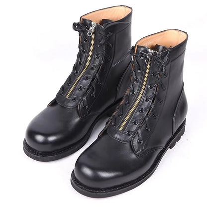 Tabitha | Bottes de vol style vintage en cuir pleine fleur