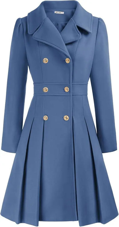 Mirena | Manteau A-ligne épais avec poches