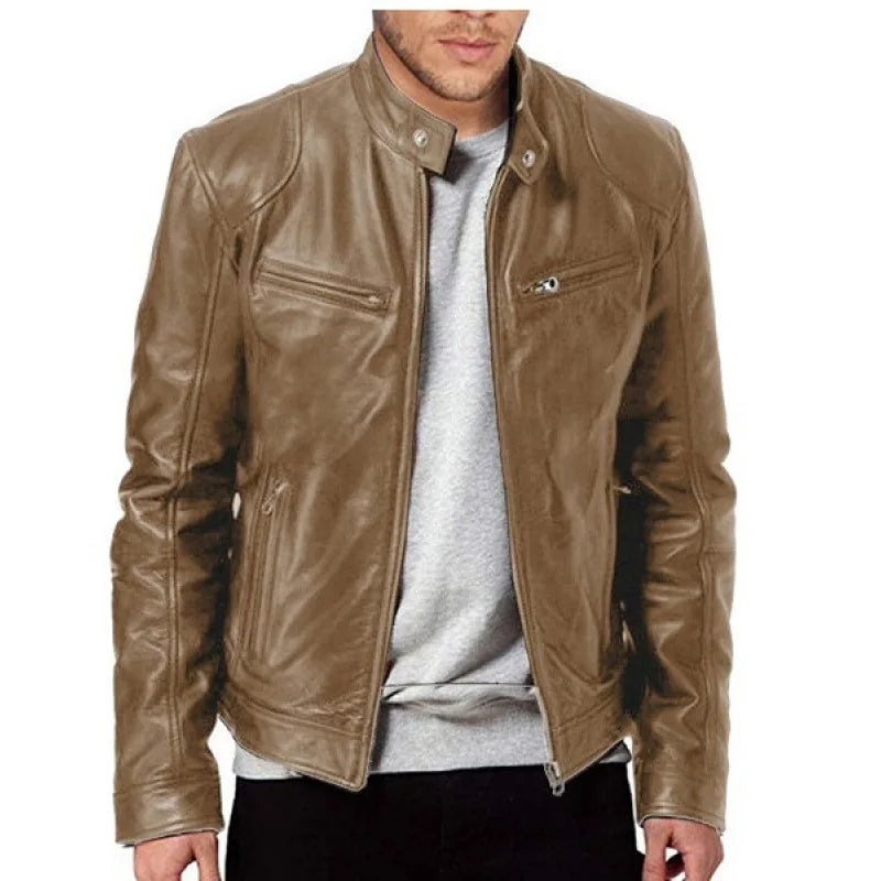 Knox | Veste en cuir de moto pour hommes Punk
