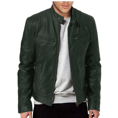 Knox | Veste en cuir de moto pour hommes Punk