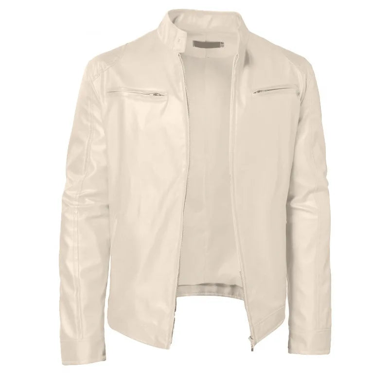 Knox | Veste en cuir de moto pour hommes Punk