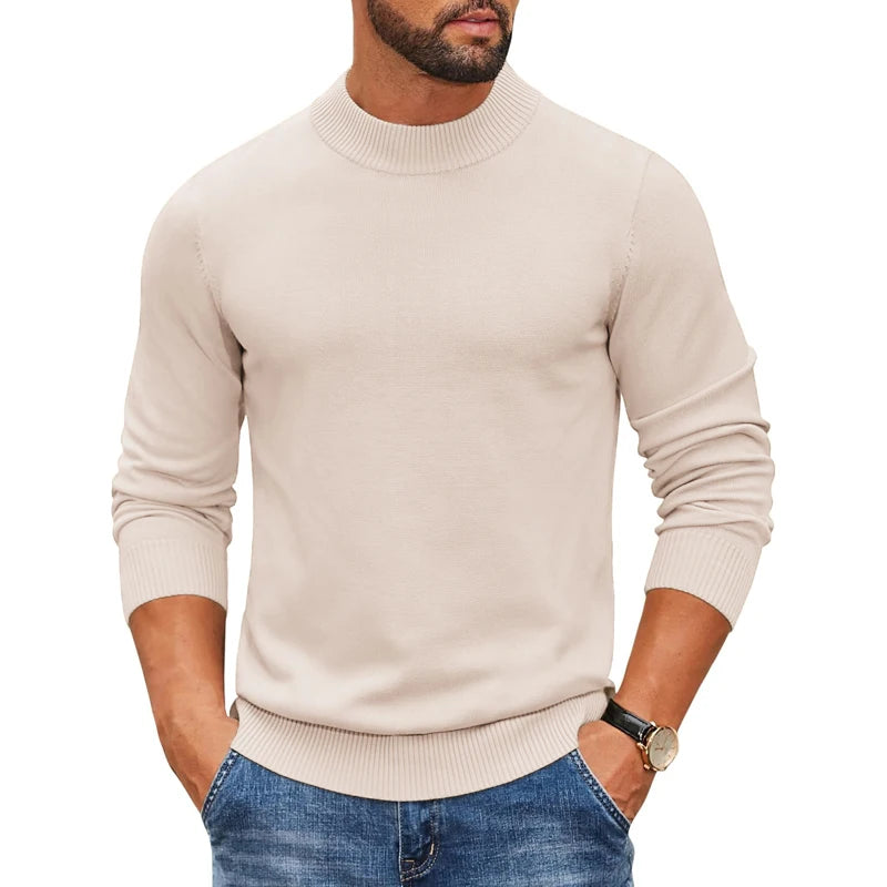 Louis | Pull en tricot côtelé à col roulé pour homme