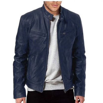 Knox | Veste en cuir de moto pour hommes Punk
