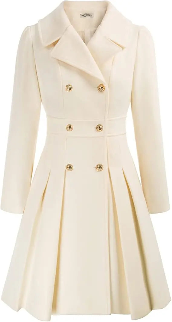 Mirena | Manteau A-ligne épais avec poches
