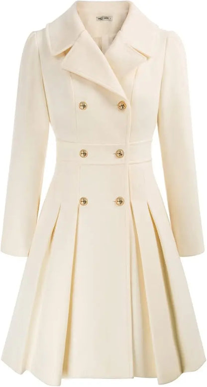 Mirena | Manteau A-ligne épais avec poches