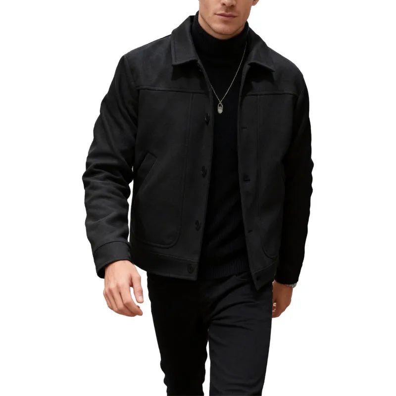 Alejandro | Veste Manteau en Laine Mélangée pour Hommes Casual Affaires