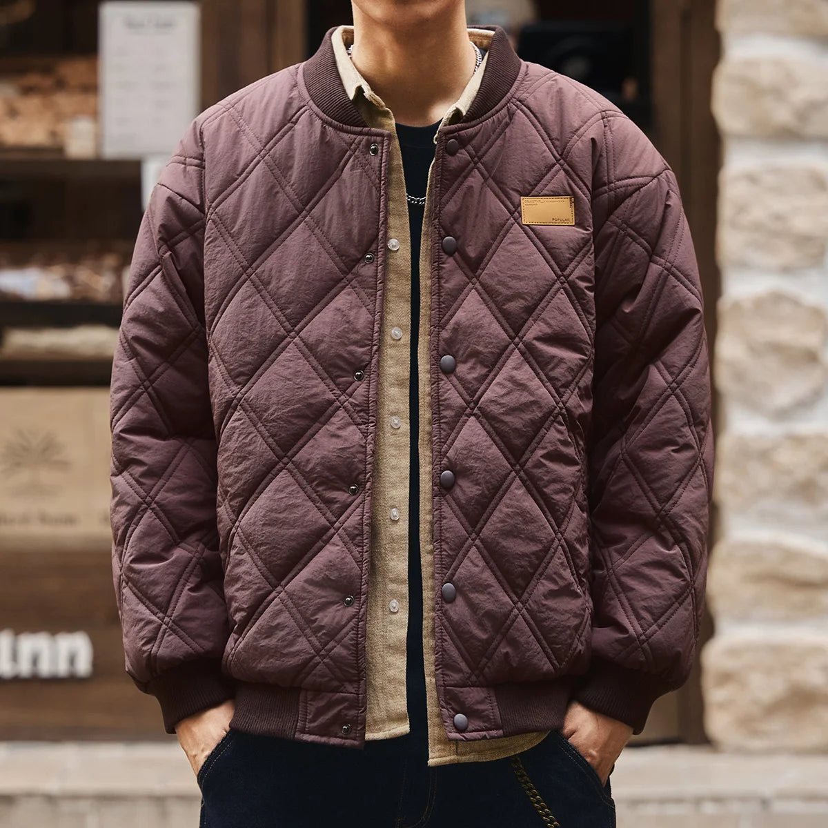 Ronan | Veste matelassée à col baseball pour hommes