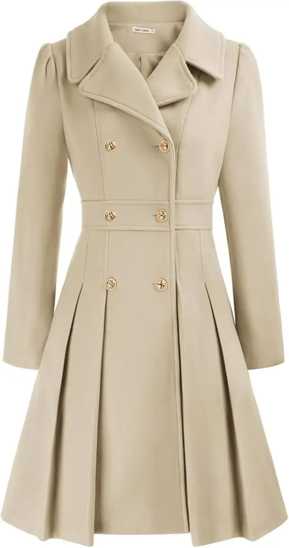 Mirena | Manteau A-ligne épais avec poches