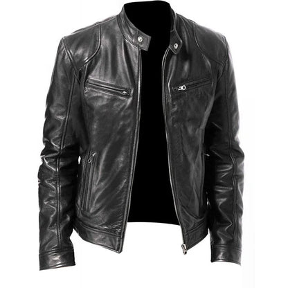 Knox | Veste en cuir de moto pour hommes Punk