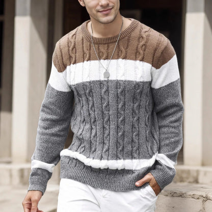 Peter | Pull Tricoté à Col Rond Version Ample Automne