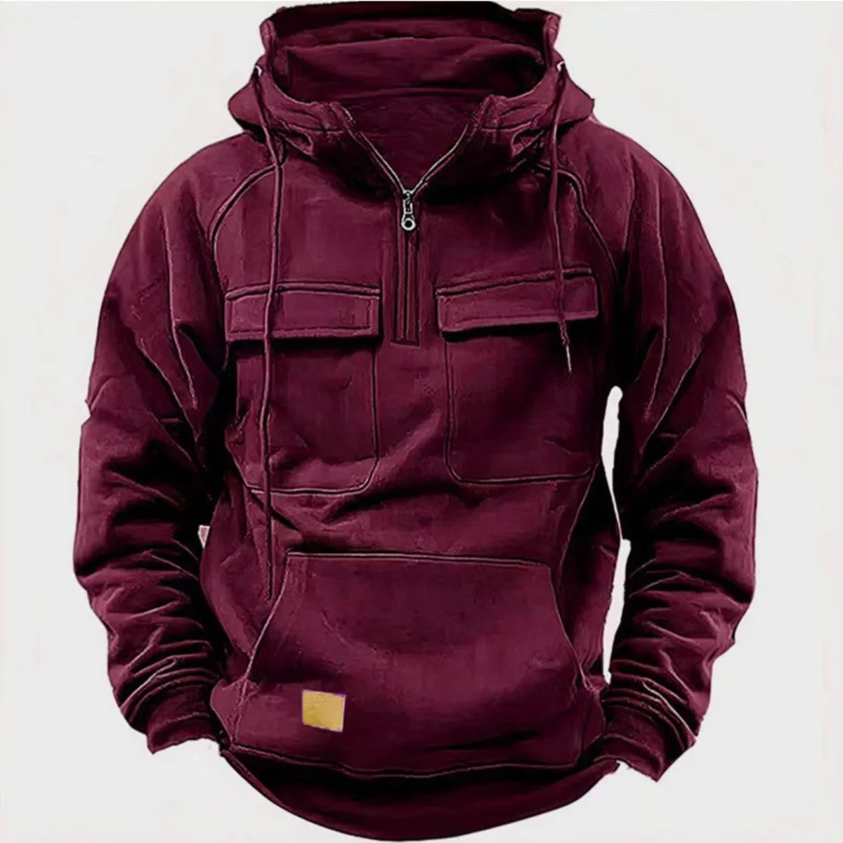 Malakai | Sweat à capuche pour homme monochrome décontracté