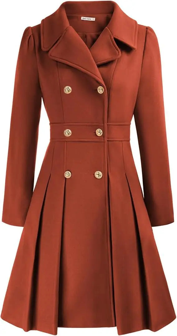 Mirena | Manteau A-ligne épais avec poches