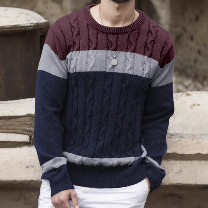 Peter | Pull Tricoté à Col Rond Version Ample Automne