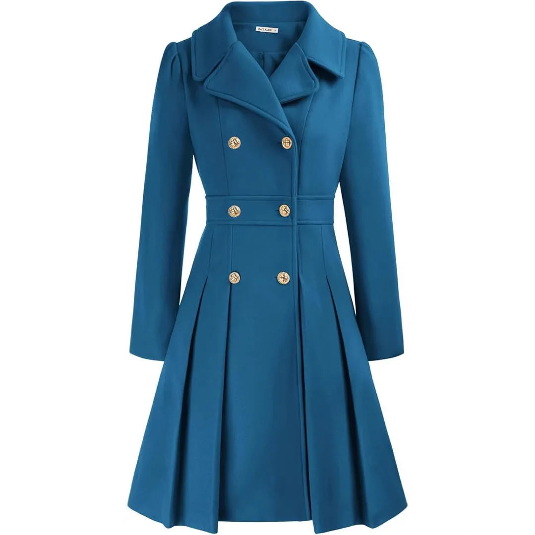 Mirena | Manteau A-ligne épais avec poches