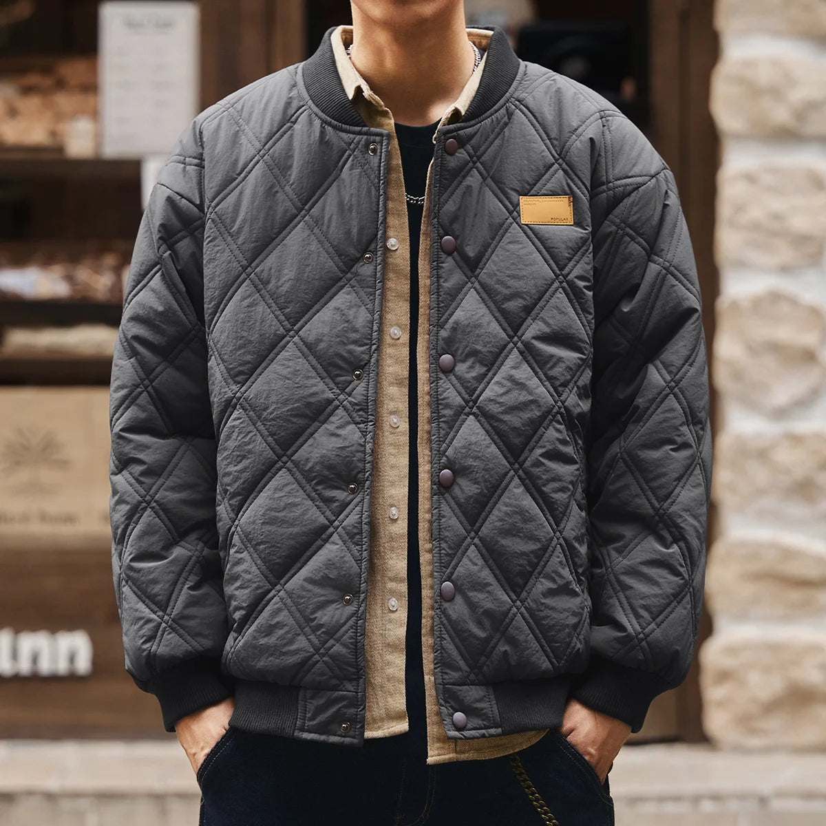 Ronan | Veste matelassée à col baseball pour hommes