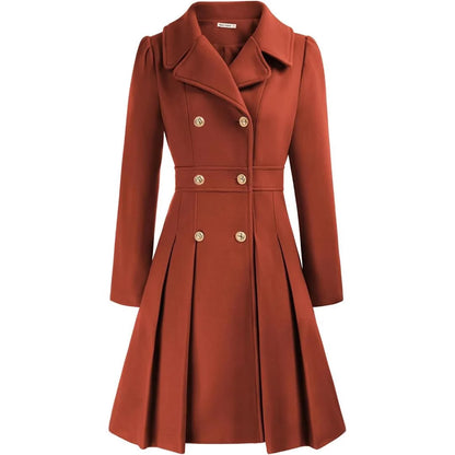 Mirena | Manteau A-ligne épais avec poches