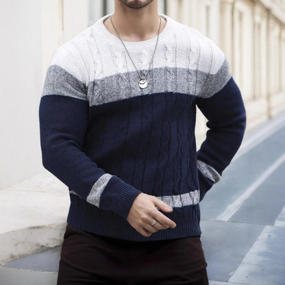 Peter | Pull Tricoté à Col Rond Version Ample Automne