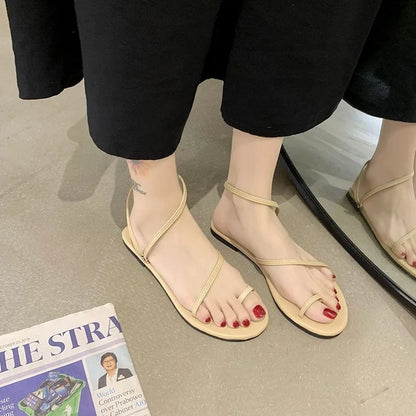 Addison | Sandales à Tige Plate Minimalistes et Polyvalentes pour Femmes