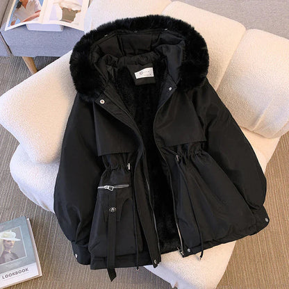 ERIKA – Manteau d'hiver élégant avec fourrure