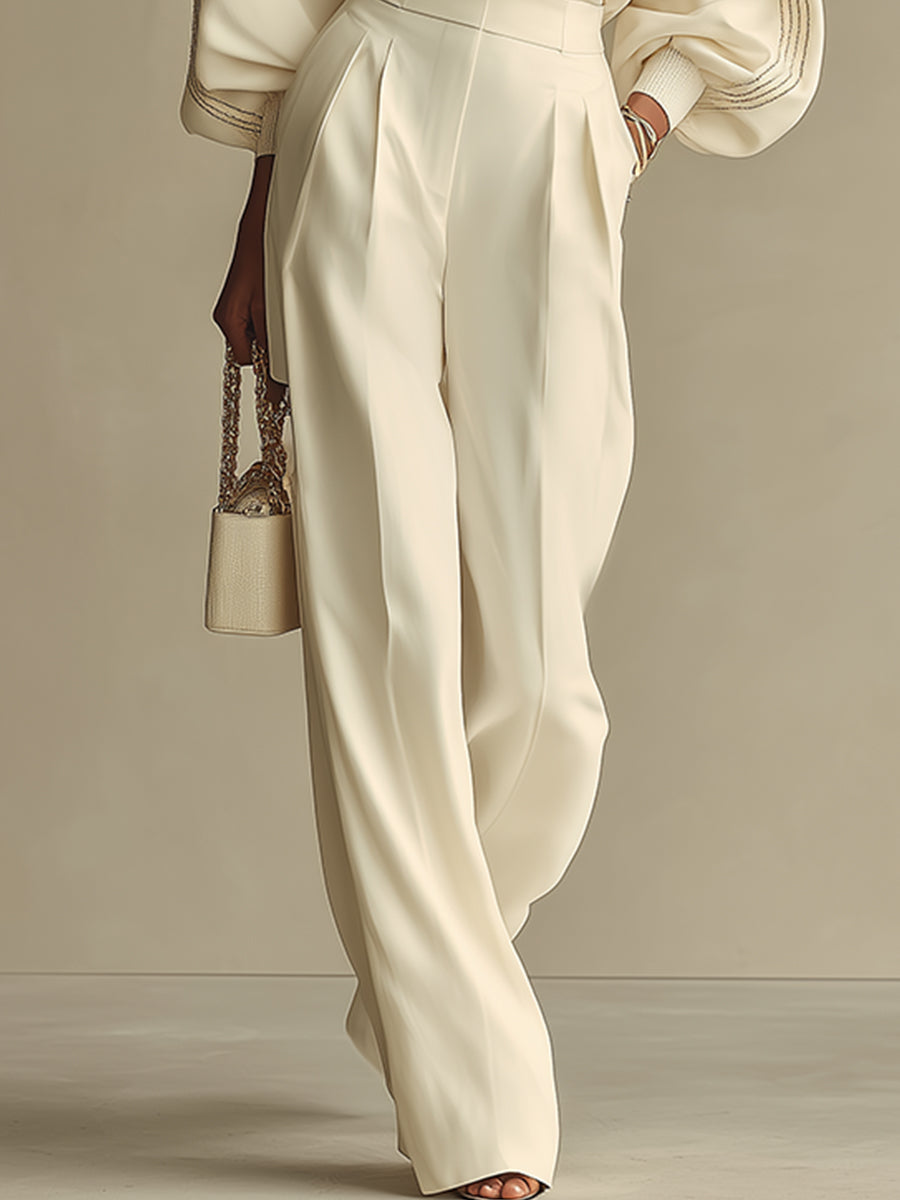 Ensemble Pantalon Femme Rippstrick – Écru