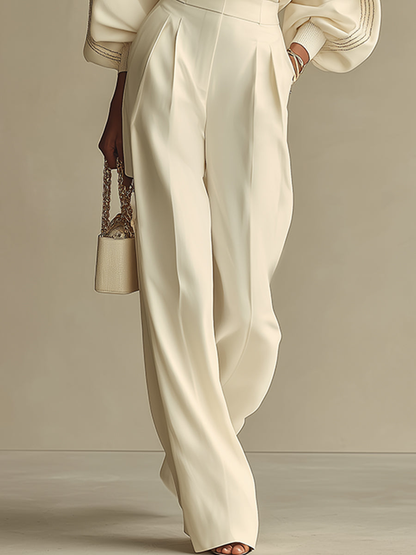Ensemble Pantalon Femme Rippstrick – Écru