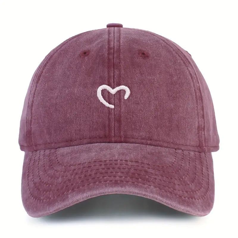 Marlia | Casquette Brodée Avec Cœur