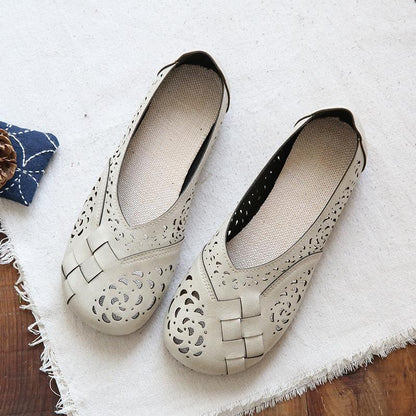 Zia | Chaussures Plates Perforées à Enfiler