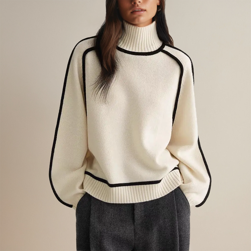 Pull Col Roulé Femme – Élégant et Confortable