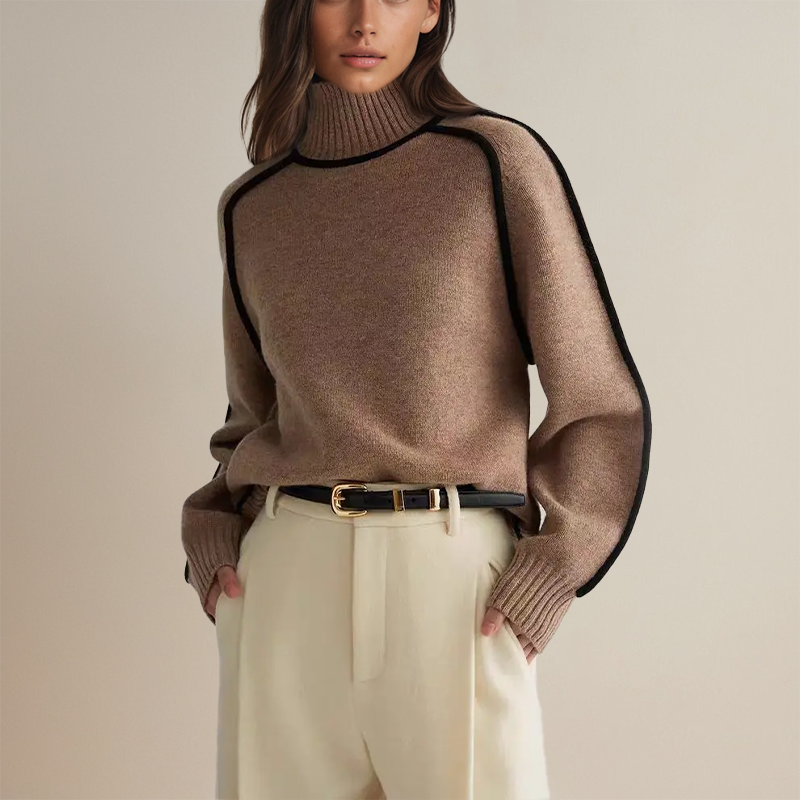 Pull Col Roulé Femme – Élégant et Confortable