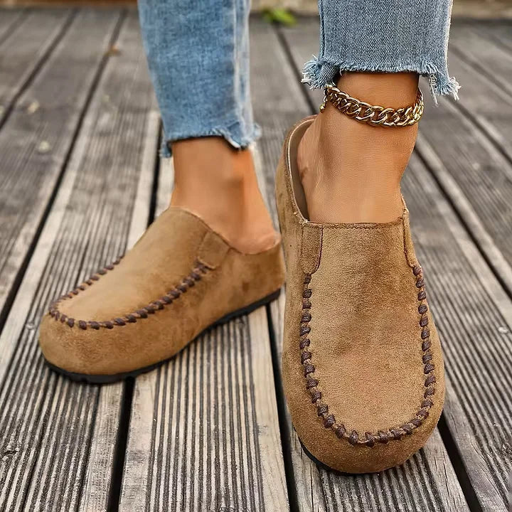 Lidja | Mules en cuir de style vintage