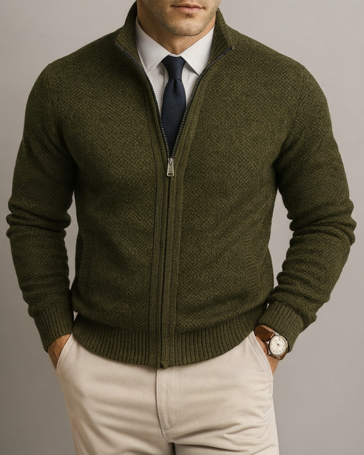 LEANDRO | CARDIGAN EN LAINE MÉRINO