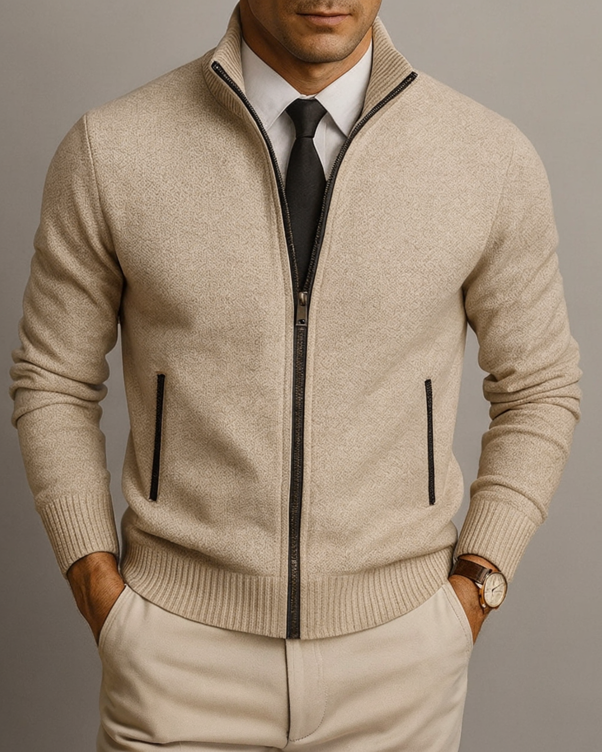 LEANDRO | CARDIGAN EN LAINE MÉRINO