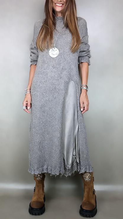 Jesika | Pull Long Élégant Avec Robe
