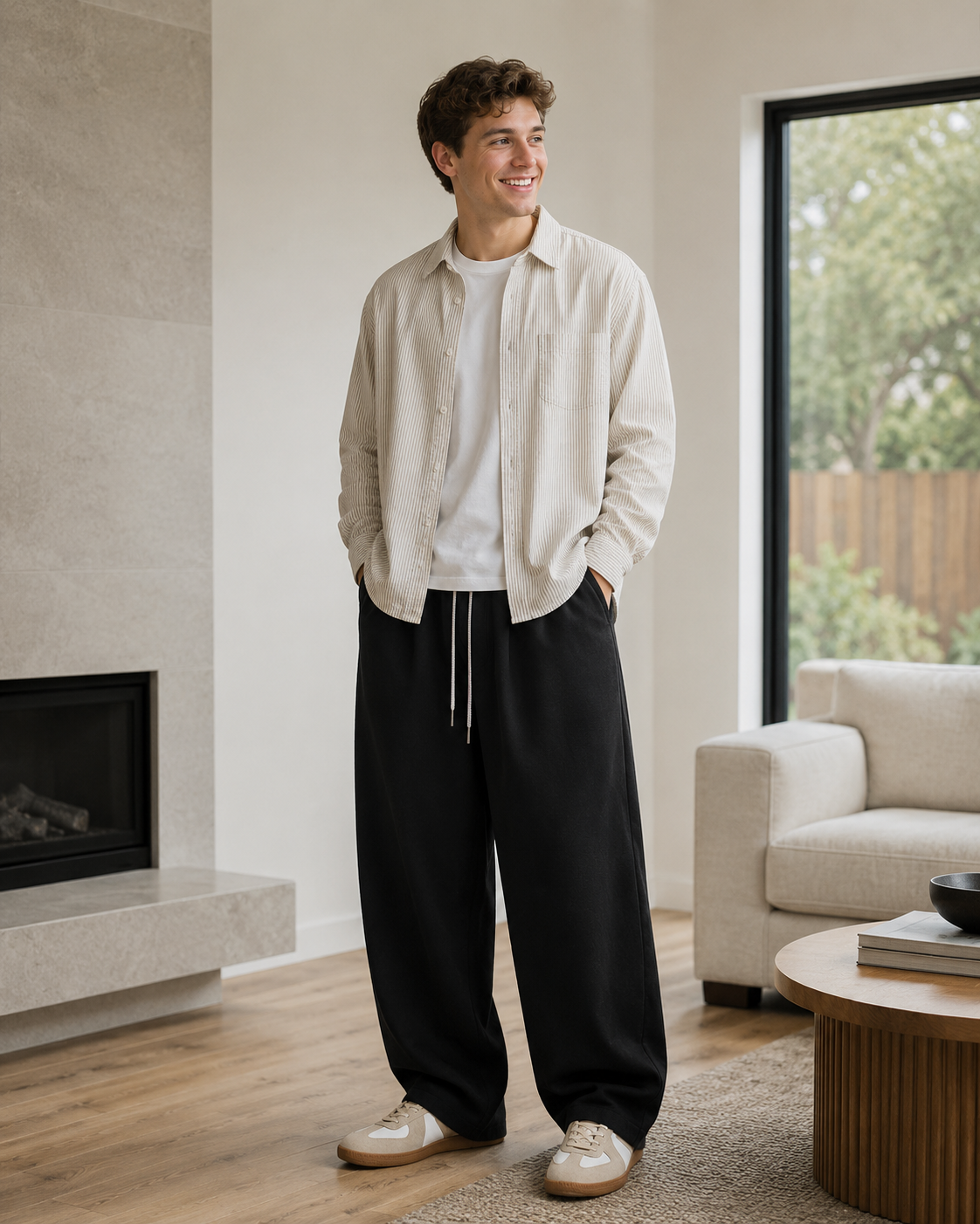 Cruz | Pantalons Larges avec Cordon de Serrage et Coupe Décontractée
